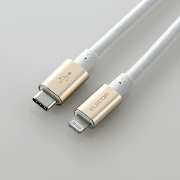 USB-C to Lightningケーブル [C-Lightning] 2.0m Apple正規ライセンス取得 新設計スリム耐久ケーブル採用 耐久仕様タイプ: MPA-CLPS20GD_画像2