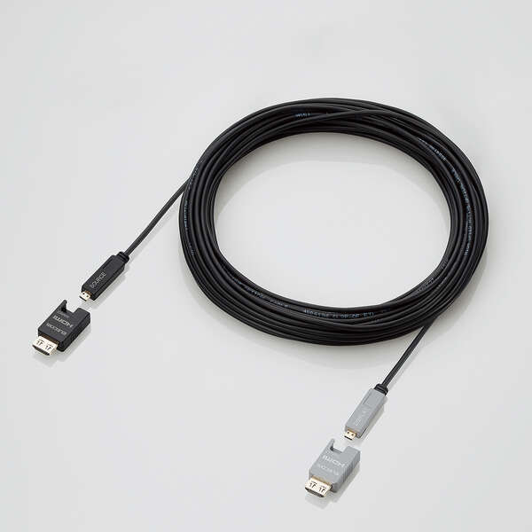 新品 15.0m 長尺HDMIケーブル(アクティブオプティカル) 脱着可能な変換