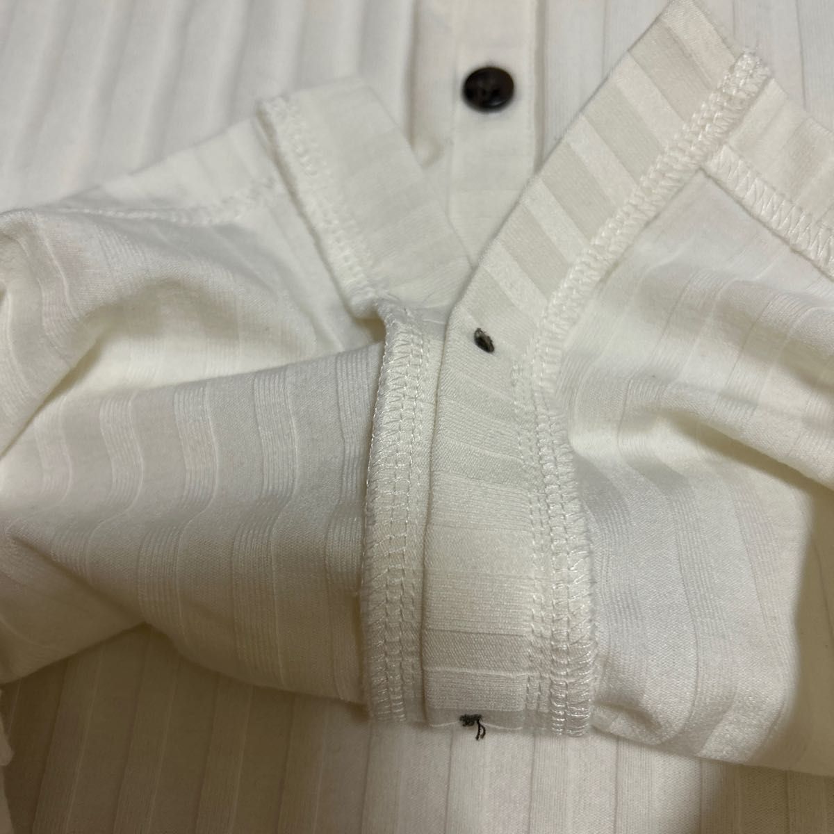 MOUSSY Tシャツカットソー　白T 半袖　ストライプ　カーディガン　七分丈　五分丈　２サイズ　M〜L