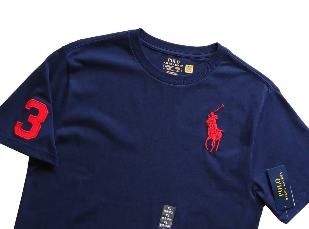 サービス ラルフローレン ビッグロゴ 半袖Tシャツ ネイビー サイズS