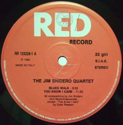 ３枚で送料無料【伊Red】Jim Snidero/Live (Marc Cohen, Peter Washington, Victor Lewis)_画像2