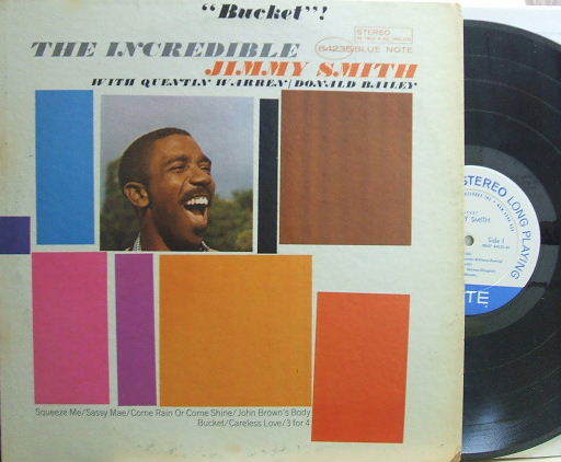 ３枚で送料無料【米Blue Note NY】Jimmy Smith/Bucket!