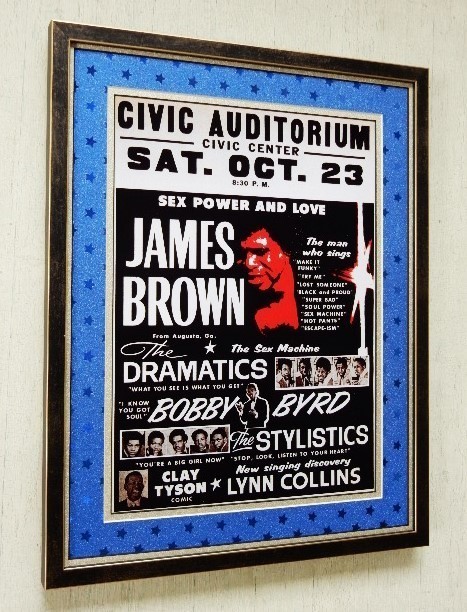 je-ms* Brown / нагрудник li стойка ks/ The * гонг matic s/Live Poster*71/James Brown/The Dramatics/Stylistics/Mr.Dynamite