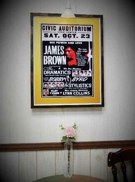 je-ms* Brown / нагрудник li стойка ks/ The * гонг matic s/Live Poster*71/James Brown/The Dramatics/Stylistics/Mr.Dynamite