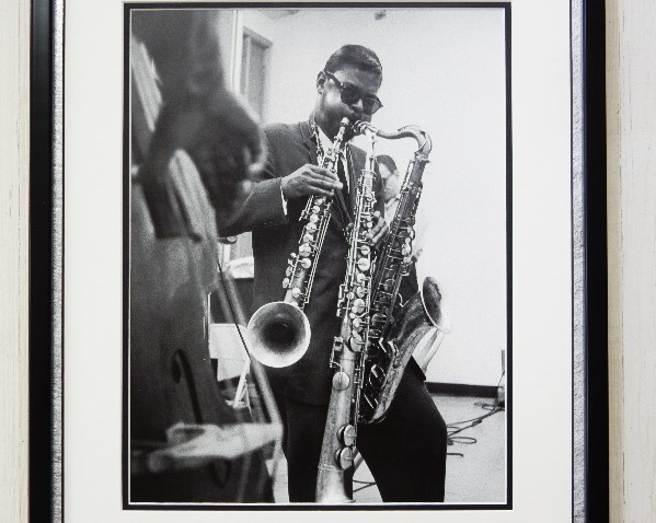 ローランド・カーク/初レコーディング・アートピクチャー/1960/額装品/ジャズ/Framed Roland Kirk/クール/お店のディスプレイ/壁飾り_画像1