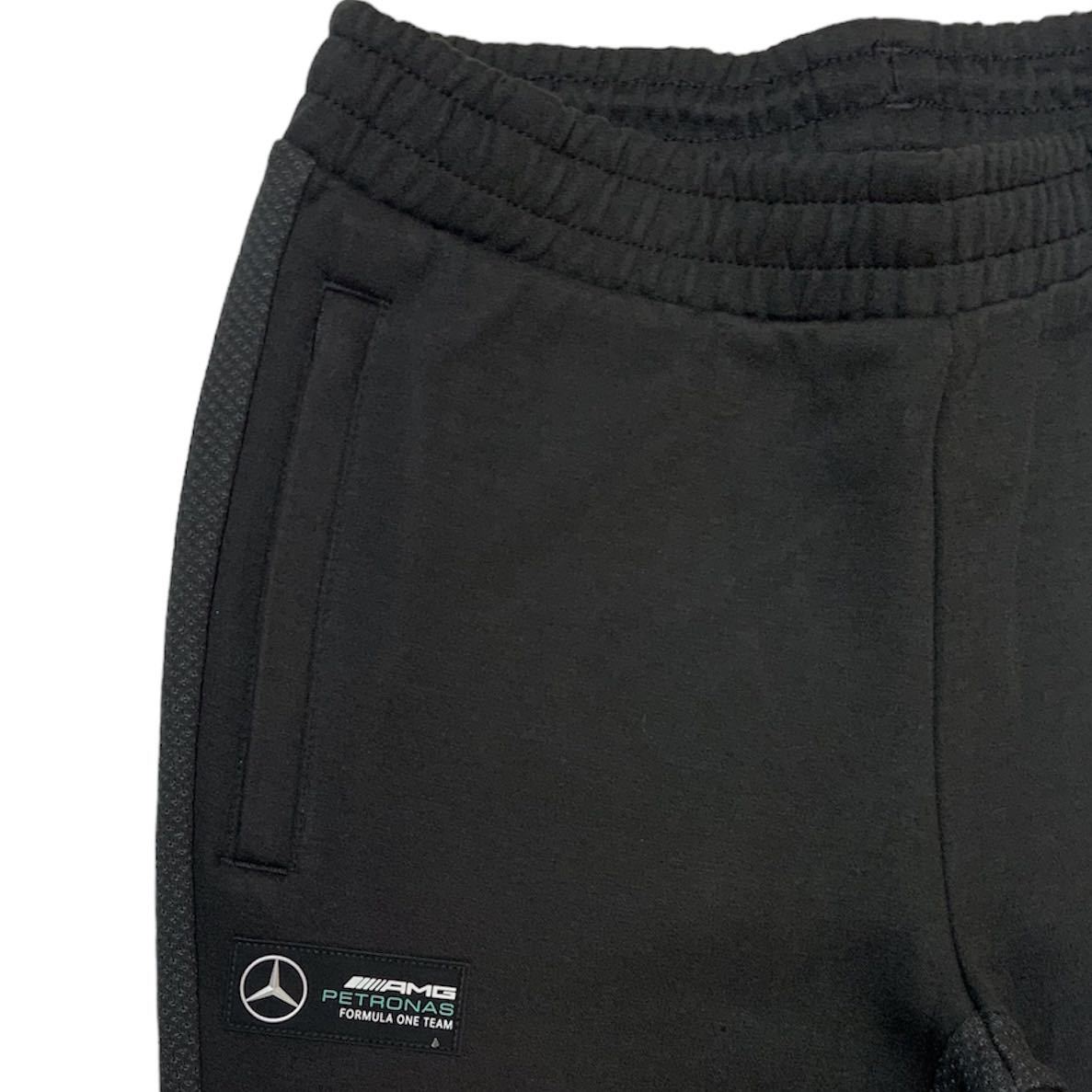 プーマ US:XS メンズ MAPM スウェット 切替 パンツ ブラック メルセデスベンツ モータースポーツ Mercedes-Benz コラボ_画像2