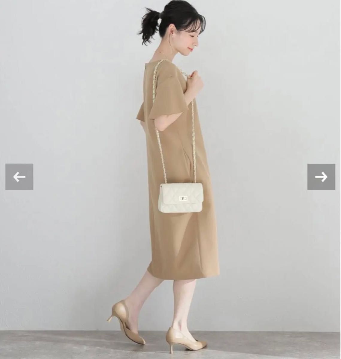 タグ付き新品 La Totaliteラッフルスリーブワンピース