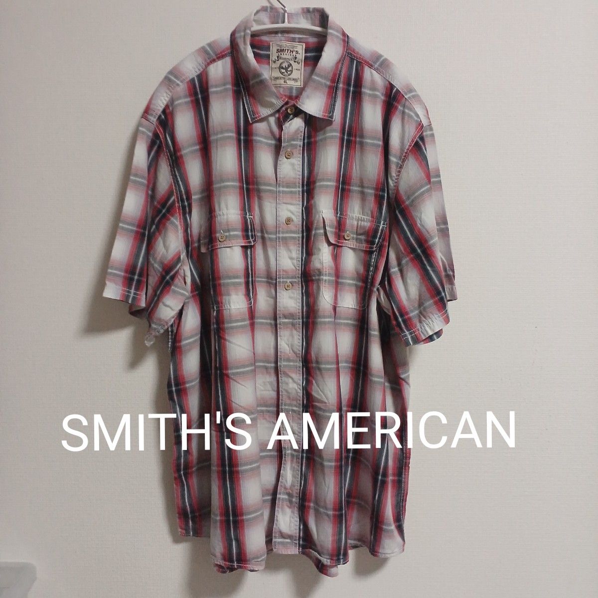 【即日発送】SMITH'S AMERICAN チェック柄 半袖ワークシャツ