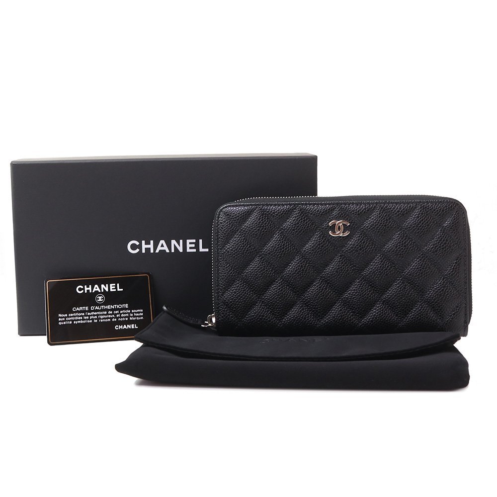 新品・未使用品)シャネル CHANEL マトラッセ ラウンドファスナー 長
