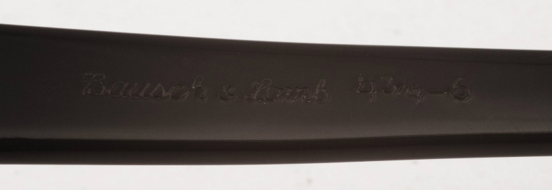 1950年代 B&L ボシュロム 880 アメリカ製 ブラック 黒 ビンテージ ウェリントン 48mm レイバン プレ ウェイファーラー メガネ A1306_画像10