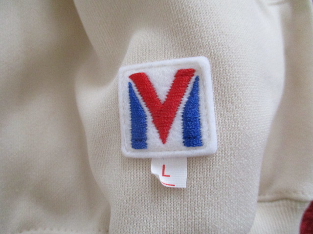  new goods * tag attaching beautiful Tsu . Mizuno Vintage jersey jacket beige L MIZUNO ATHLETE