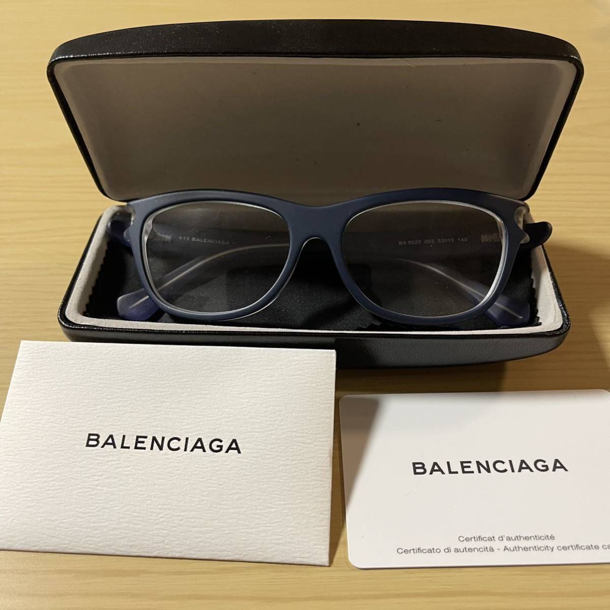 BALENCIAGA( Balenciaga ) dark navy glasses glasses new goods unused box attaching 