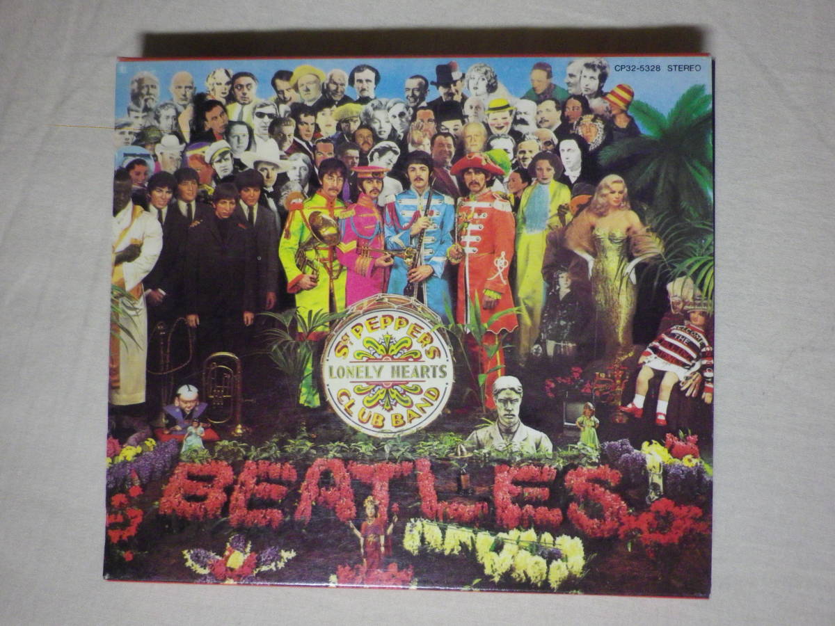 『The Beatles/Sgt. Peppers Lonely Hearts Club Band(1967)』(1987年発売,TOCP-5328,廃盤,国内盤,歌詞対訳付,ブックレット付)_画像1