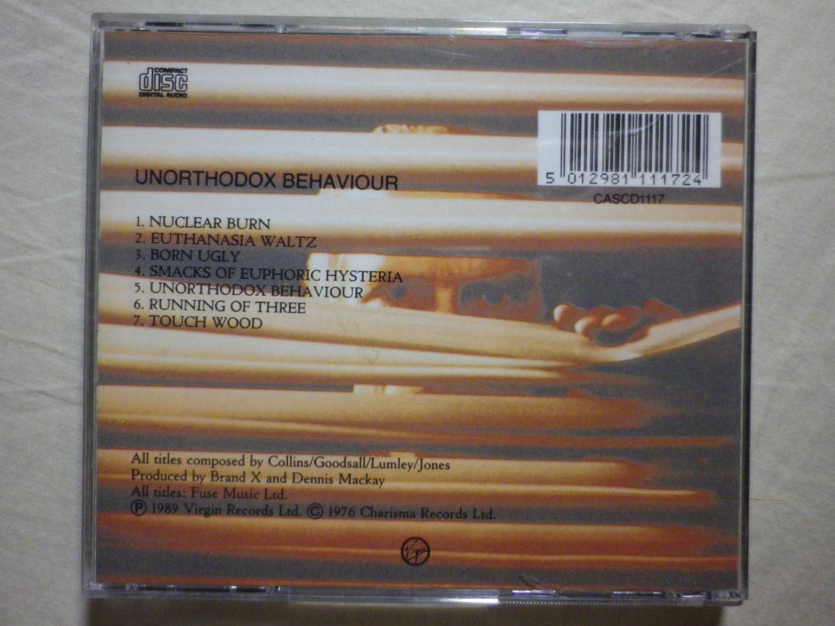 『Brand X/Unorthodox Behaviour(1976)』(Charisma Records CASCD1117,1st,UK盤,Jazz,Phil Collins,Percy Jones)_画像2