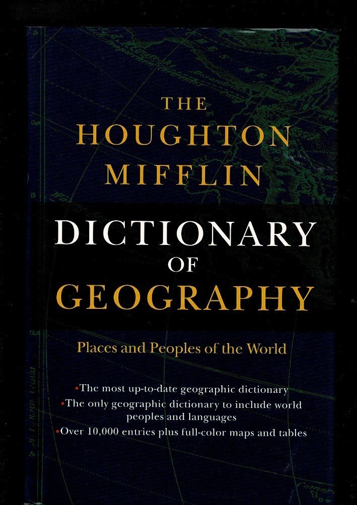 RXBLI23MI「The Houghton Mifflin Dictionary of Geography: Places and Peoples of the World」ハードカバー 1997 英語版 _画像1