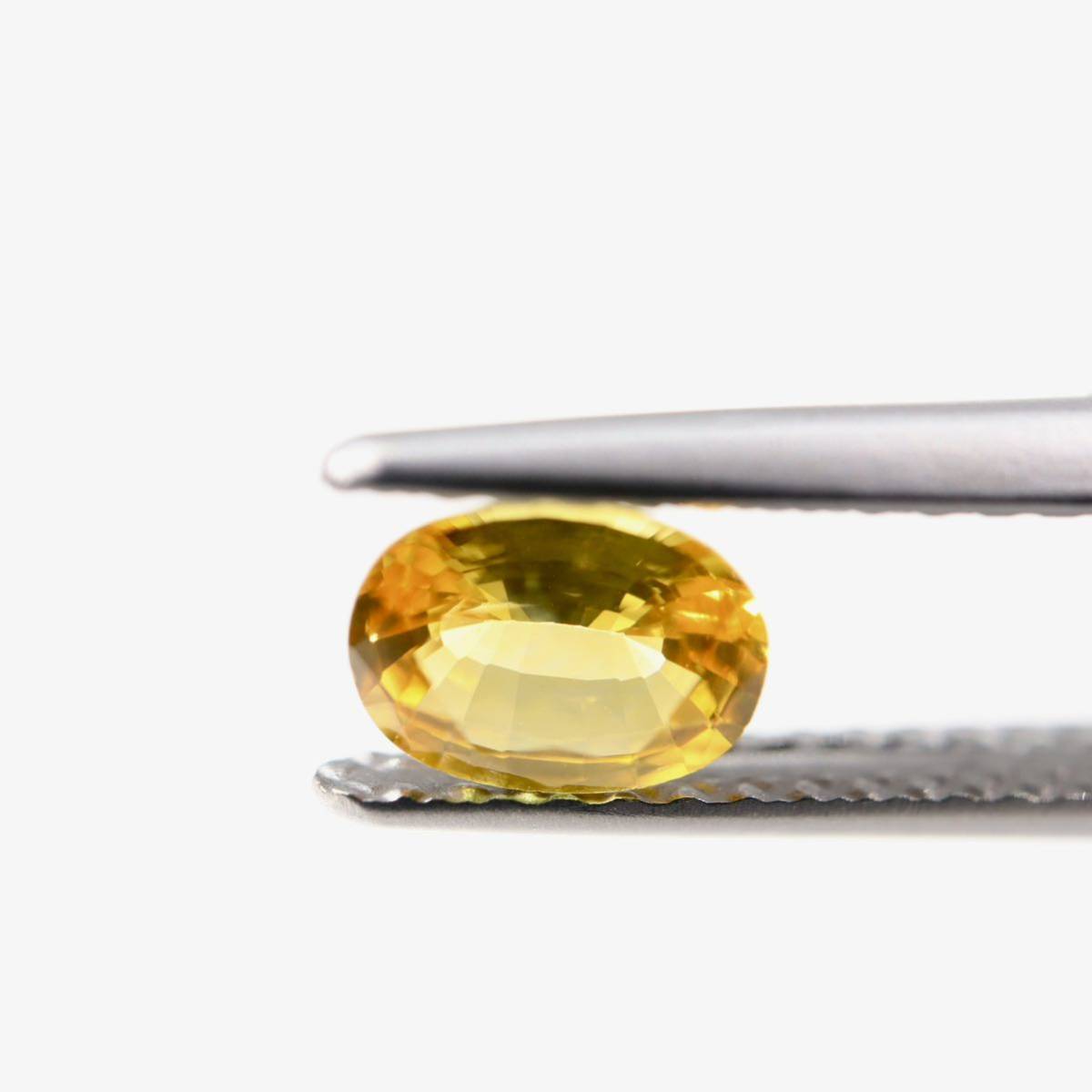 ゴールデンサファイア S 宝石ルース 鑑別書付き 0.517ct