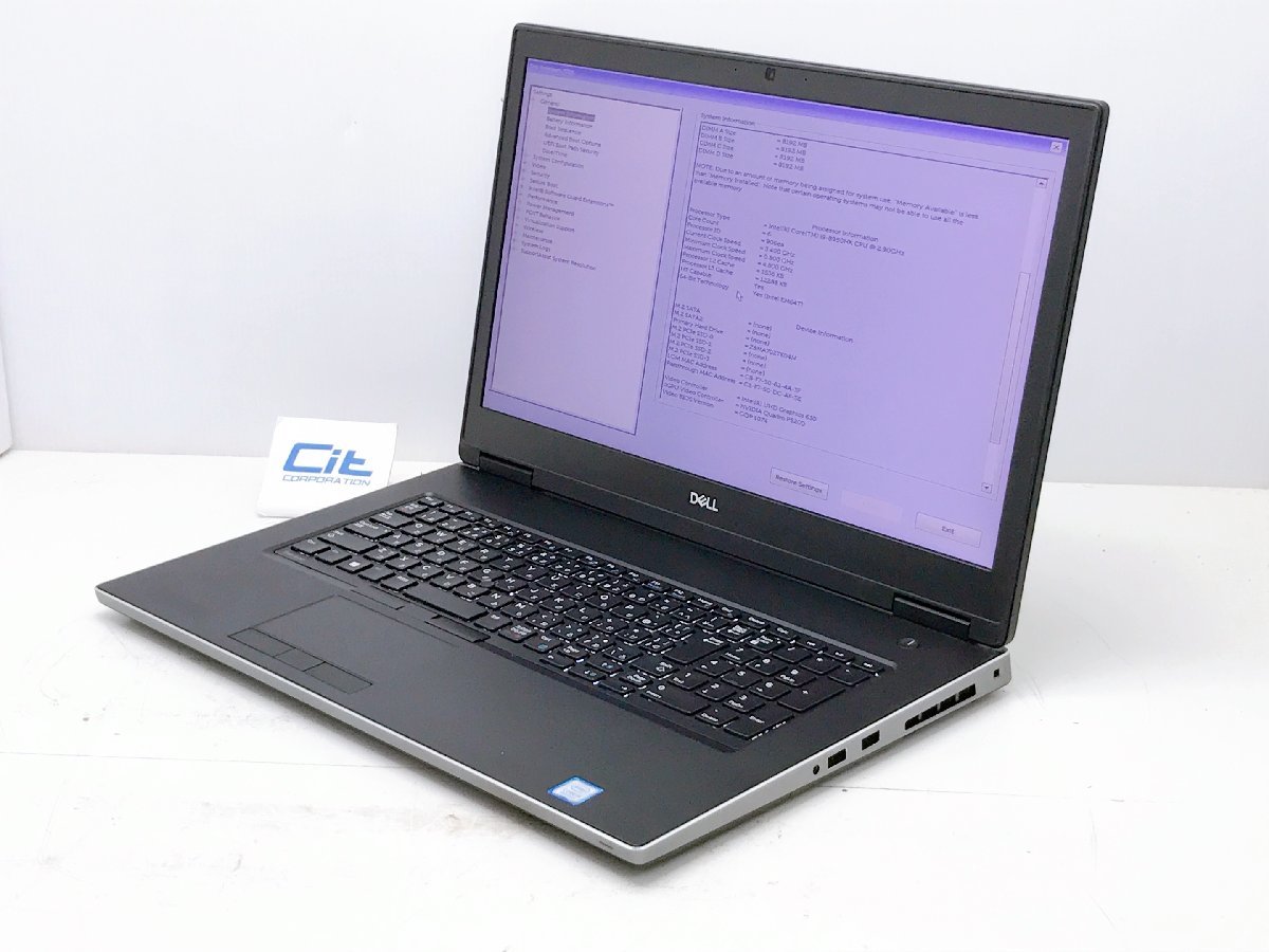 DELL Precision 7730 Core i9 8950HK 2.9GHz 32GB SSD512GB 17.3