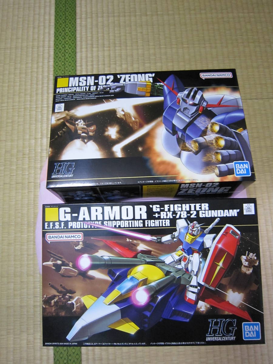 【 ガンプラ　セット】HGUCガンダム　Gアーマー　HGUCジオング