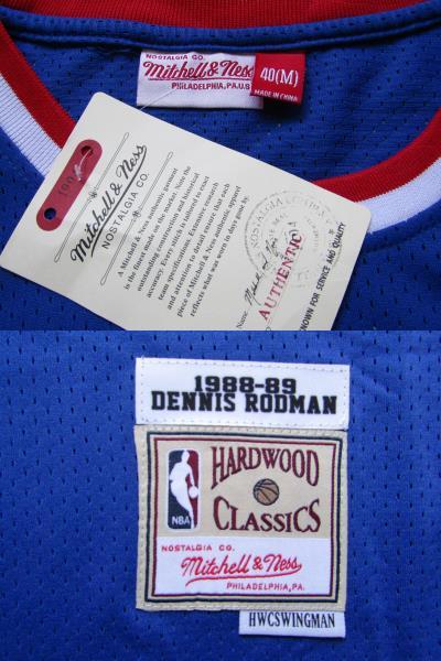 未使用品 NBA RODMAN #10 デニス・ロッドマン PISTONS デトロイト・ピストンズ ユニフォーム バッドボーイズ ゲームシャツ 刺繍 ジャージの画像9