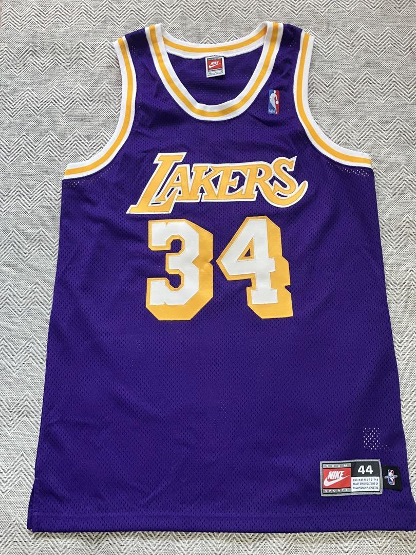 【希少】 NBA LAKERS O’NEAL #34 シャキール・オニール ロサンゼルス・レイカーズ オーセンティック ユニフォーム ゲームシャツ コービー