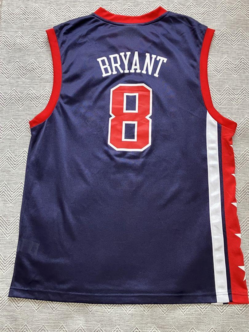 【希少】 USAドリームチーム！ NBA LAKERS コービー・ブライアント BRYANT #8 ロサンゼルス・レイカーズ Reebok リーボック　ユニフォーム