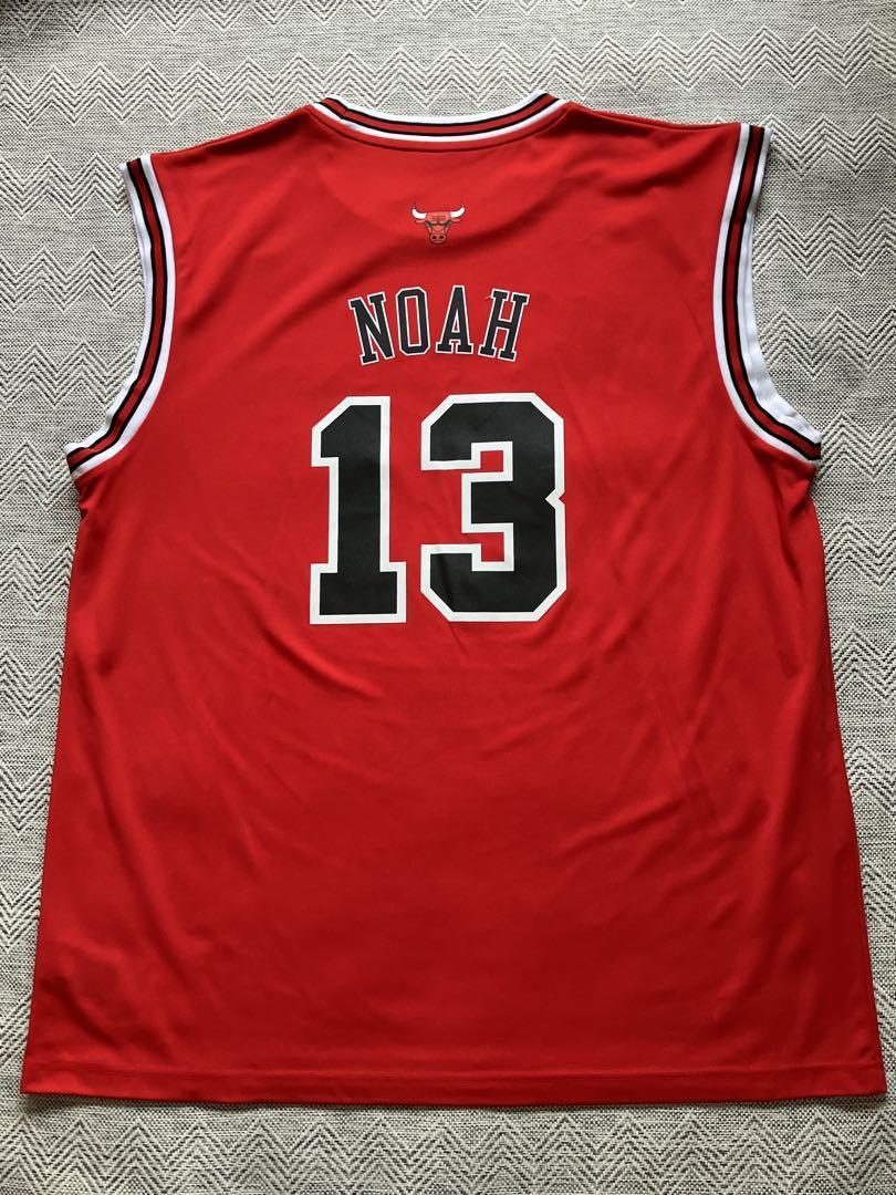 【良品】 BULLS ジョアキム・ノア NBA シカゴ・ブルズ NOAH #12 adidas アディダス ユニフォーム ジャージ バスケ XL　美品_画像3