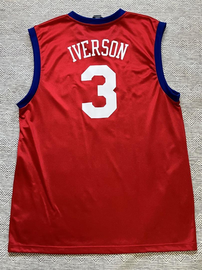 美品 NBA ☆ IVERSON #3 アレン・アイバーソン ユニフォーム XL-