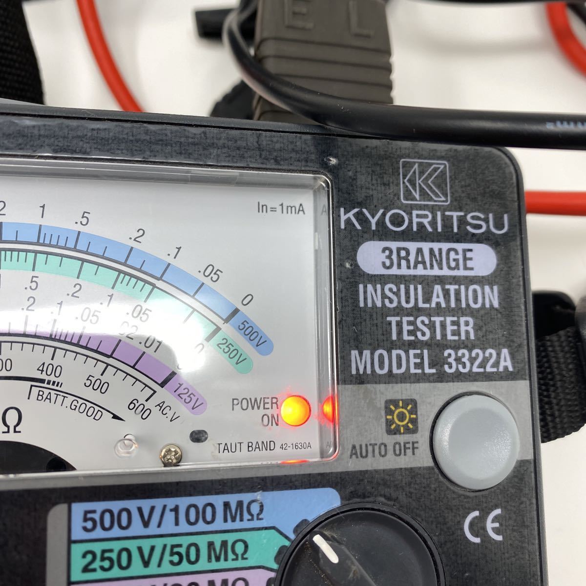 オンラインストア人気 U KYORITSU MODEL 3322A 3RANGE INSULATION