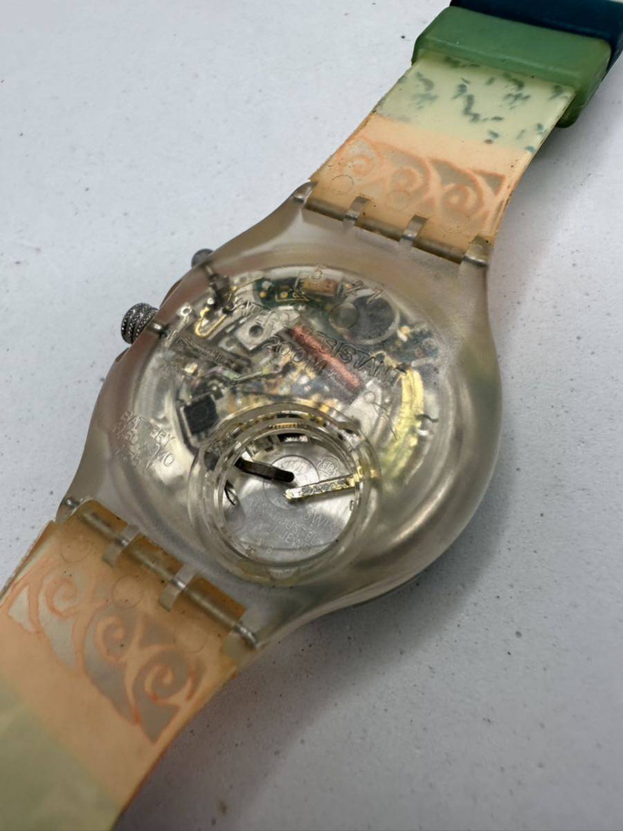 【SWATCH】腕時計 中古品 ジャンク 部品取り用 わけあり 不動 19-3の画像5
