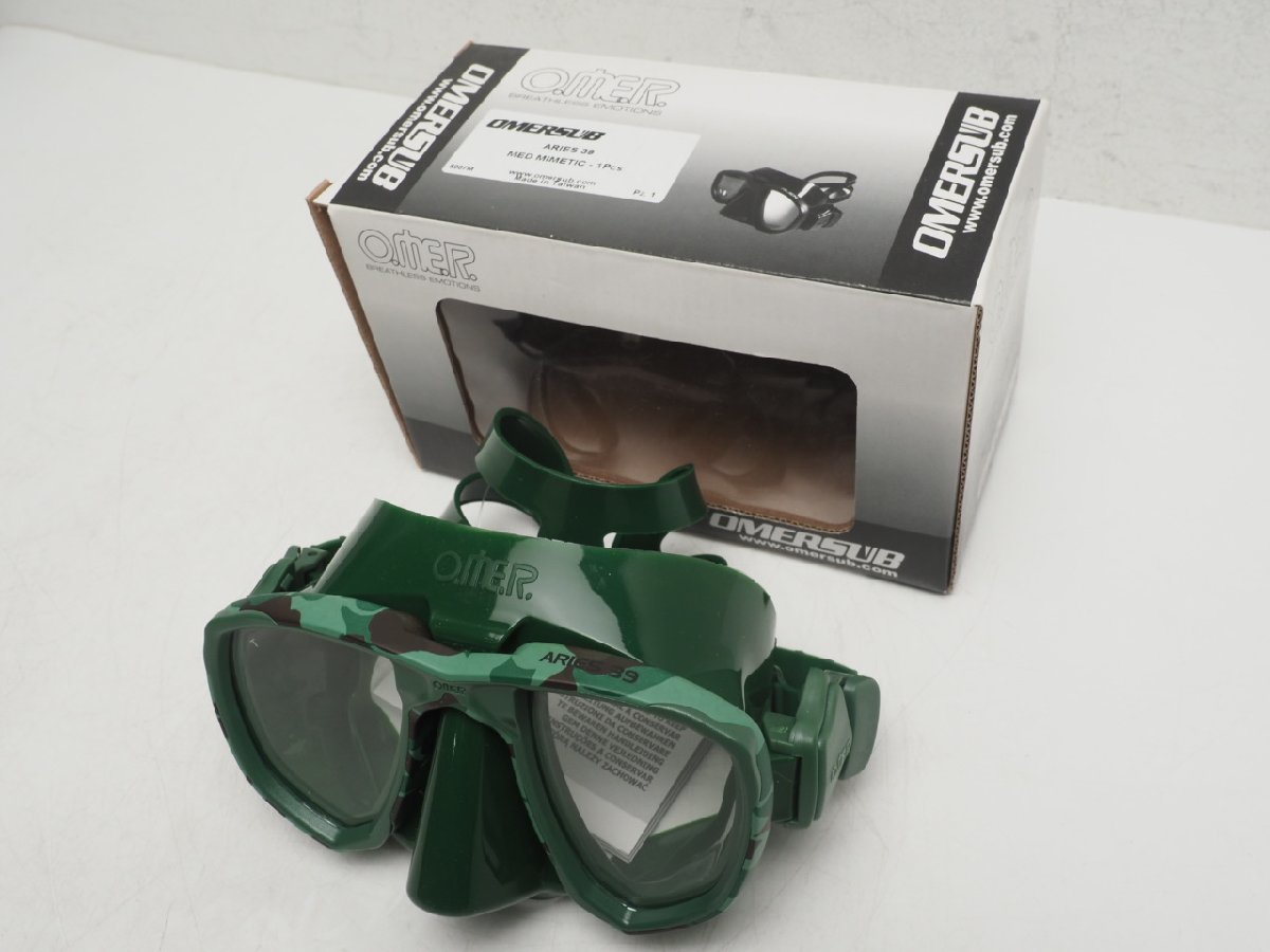 新品在庫処分 OMER オマー ARIES 39 Mask MED MIMETIC ダイビングマスク スキューバダイビング用品 [DD50984]_画像4