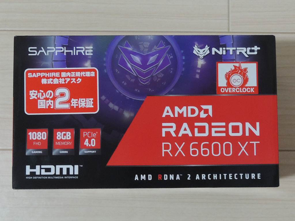 SAPPHIRE NITRO+ Radeon RX 6600 XT GAMING OC 8G GDDR6 [PCIExp 8GB