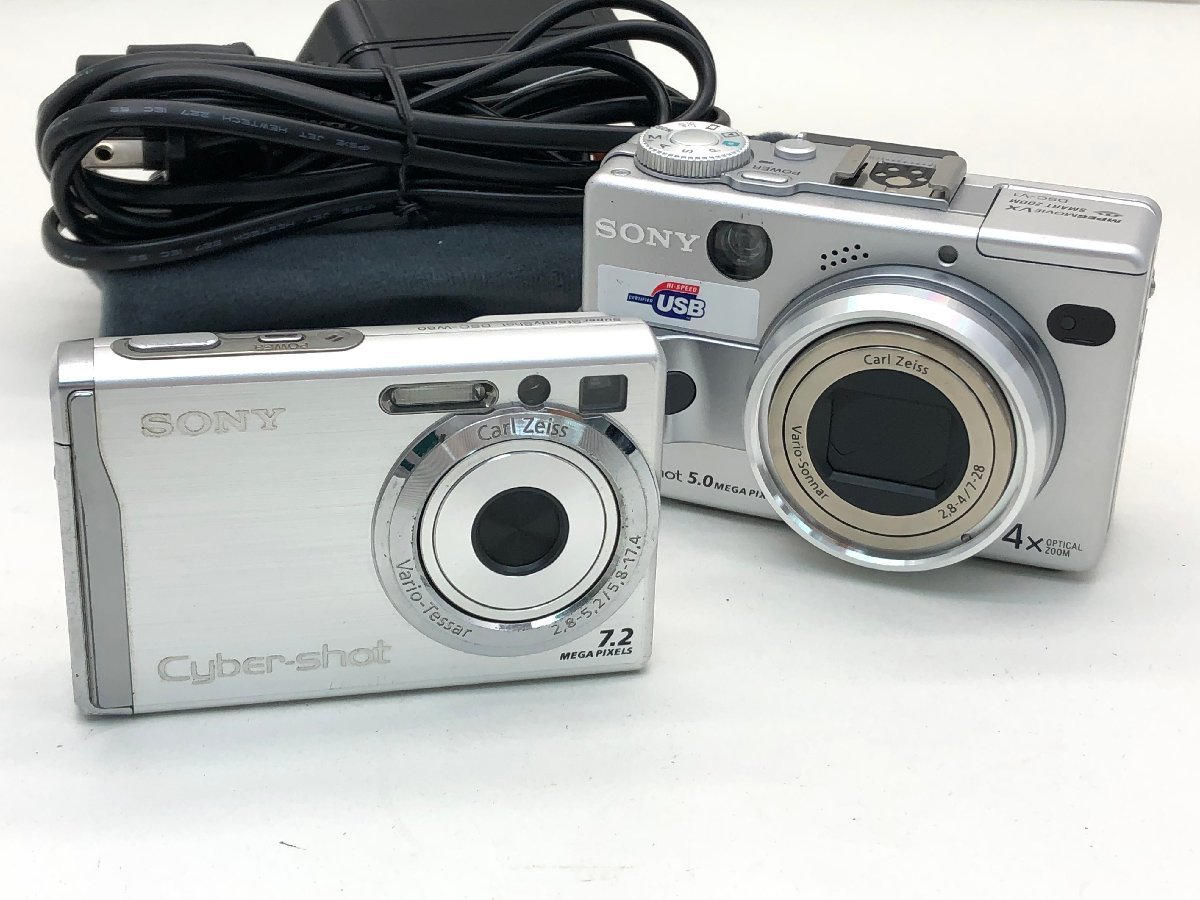 SONY Cyber-Shot DSC-V1/DSC-W80 デジタルカメラ2点まとめ付属品付き