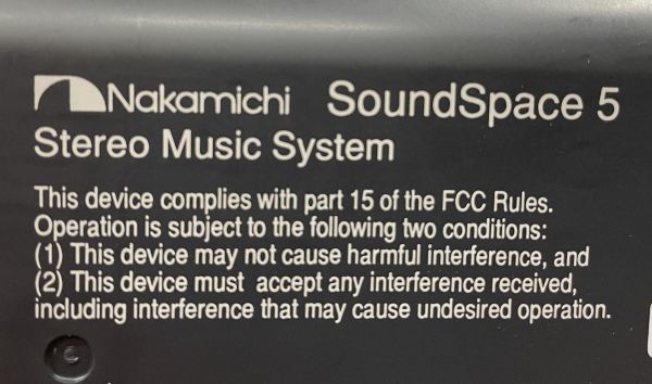 *[ original remote control attaching .* beautiful goods ]Nakamichi sound space 5 Nakamichi sound Space SS5 3CD changer system player soundspace5