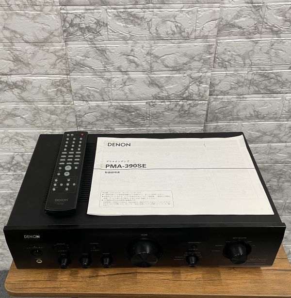 ☆美品 DENON デノン PMA-390SE プリメインアンプ (リモコン/取扱説明
