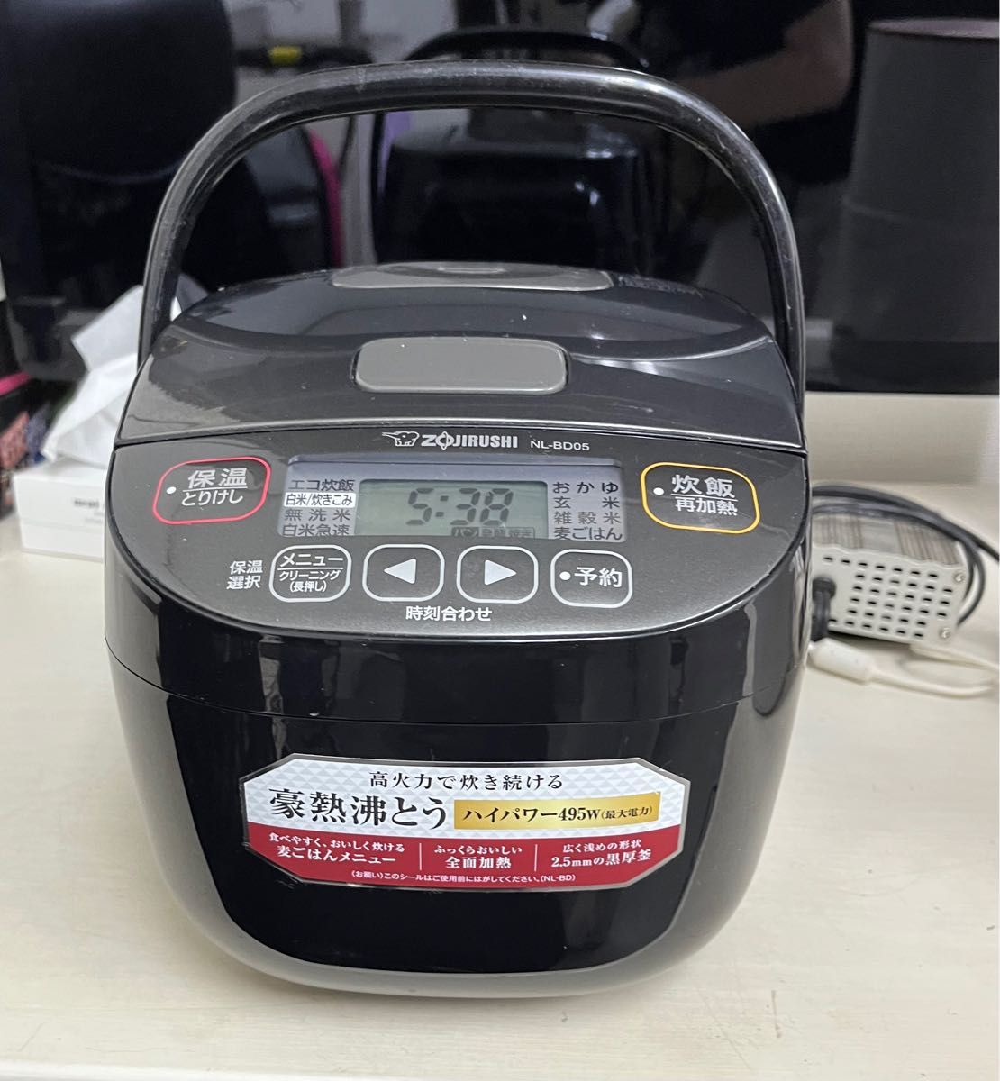 美品 21年製 ZOJIRUSHI マイコン炊飯ジャー 3合 象印 炊飯器 美味しく炊ける