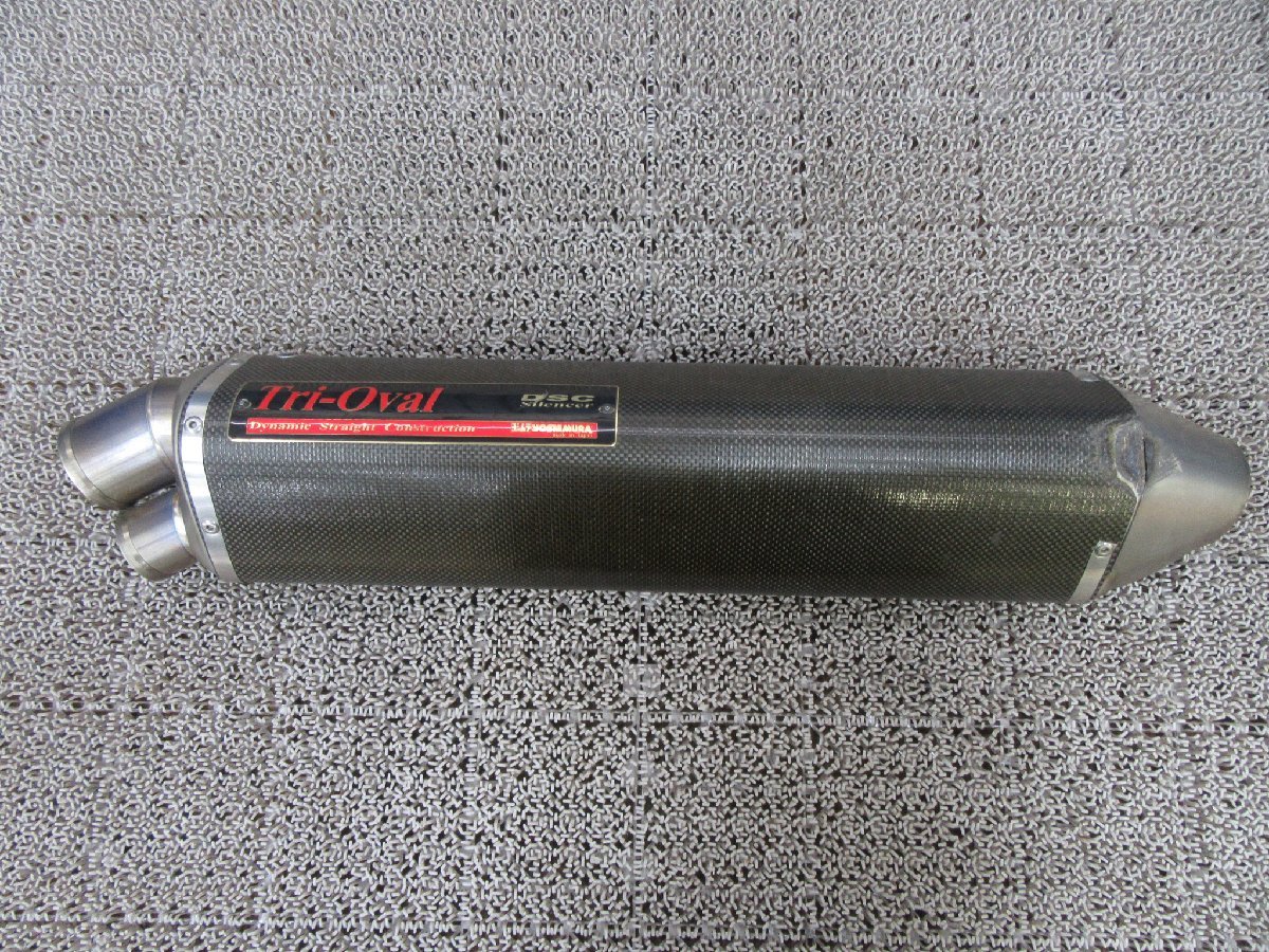 ジャンク品 GSX-R1000 GT74A ヨシムラ トライオーバルサイクロン 2エンド カーボン サイレンサーのみ 2600005376452B6S