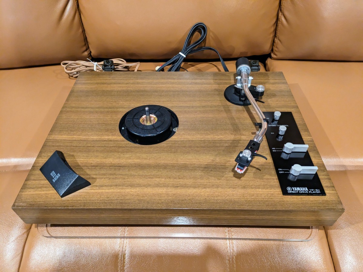 メンテナンス済 美品 YAMAHA YP-511 新品カートリッジ レコード