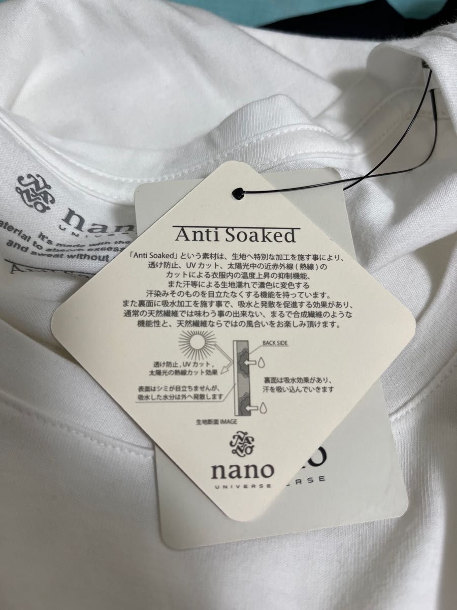 nano universe 新品タグ付き　シンプルTシャツ