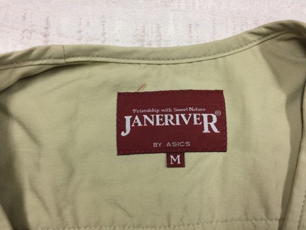 JANERIVER BY ASICS ジェーンリバー アシックス アウトドア レジャー ベスト レディース メッシュ ナイロン100% M ベージュ_画像2