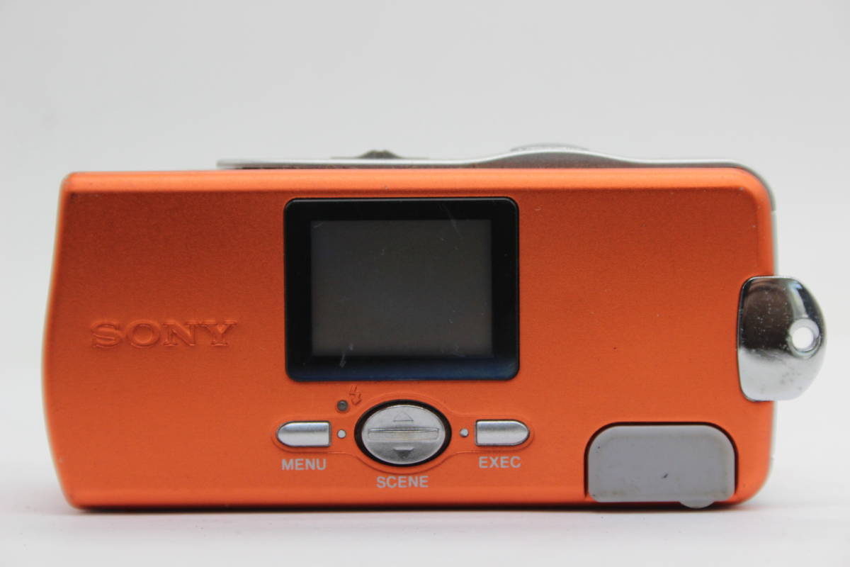 【返品保証】 ソニー Sony Cyber-shot U DSC-U20 オレンジ Auto Macro AF 5.0mm F2.8 コンパクトデジタルカメラ C6986_画像4