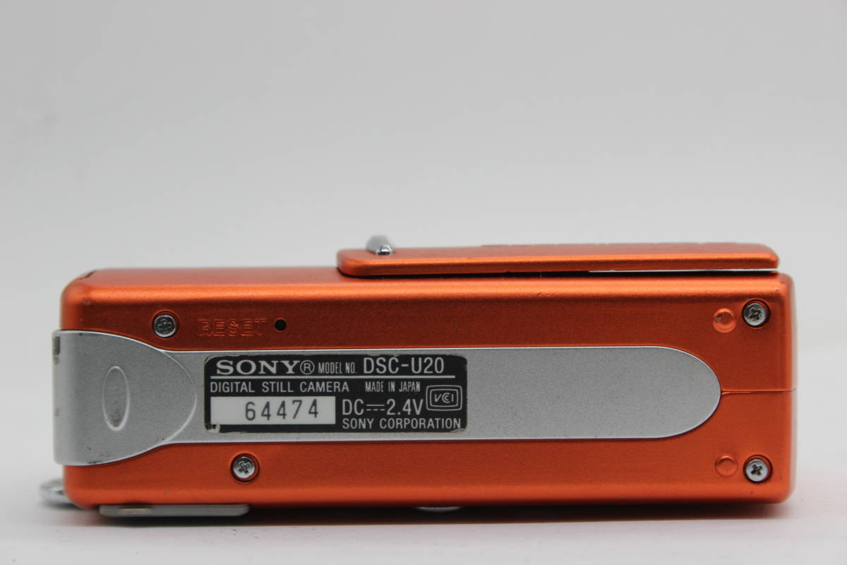 【返品保証】 ソニー Sony Cyber-shot U DSC-U20 オレンジ Auto Macro AF 5.0mm F2.8 コンパクトデジタルカメラ C6986_画像7
