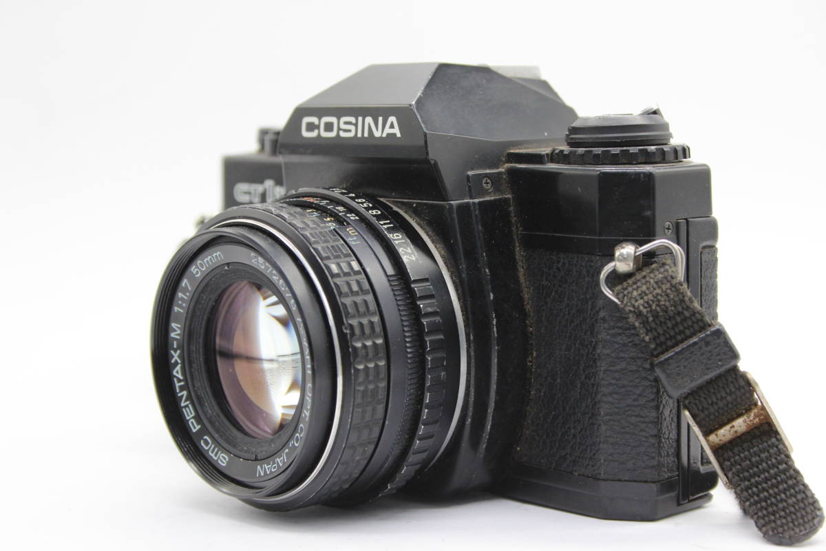 【返品保証】 コシナ COSINA CT 1 SUPER☆ ブラック smc pentax-m 50mm F1.7 ボディレンズセット C7122
