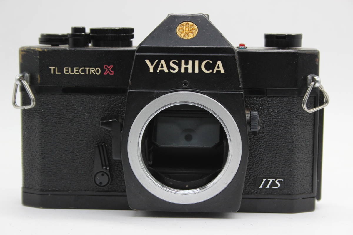 【返品保証】 ヤシカ Yashica TL Electro X ブラックボディ Yashinon-DS 50mm F1.7 M42マウント ボディレンズセット C7290_画像2