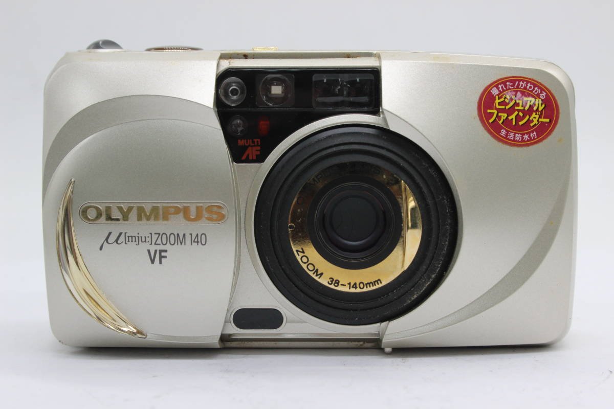 【返品保証】 【元箱付き】オリンパス Olympus μ Zoom 140 VF ゴールド Multi AF 38-140mm ケース付き コンパクトカメラ C7317_画像2