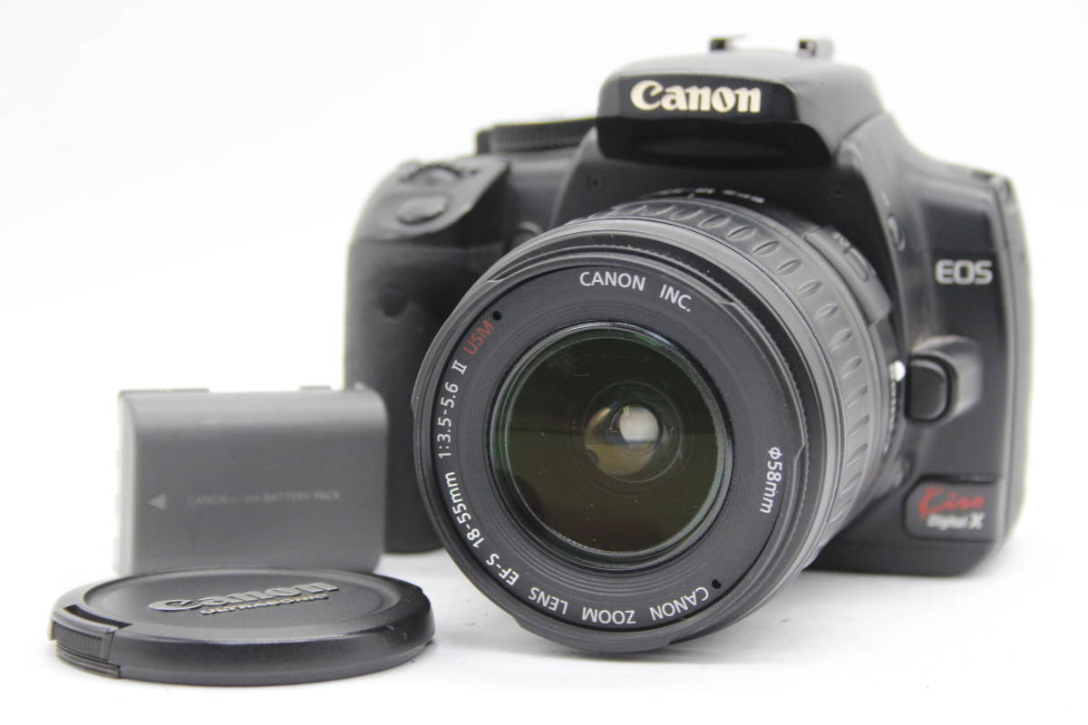 贅沢 EOS Canon キャノン 【訳あり品】 Kiss C7464 ボディレンズセット