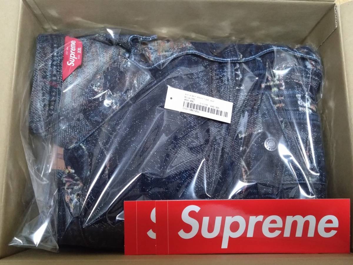 Supreme Archive Denim Jacquard Trucker Jacket Blue XXL ブルー 新品 国内正規品 シュプリーム アーカイブ デニム ジャガード トラッカー_画像2