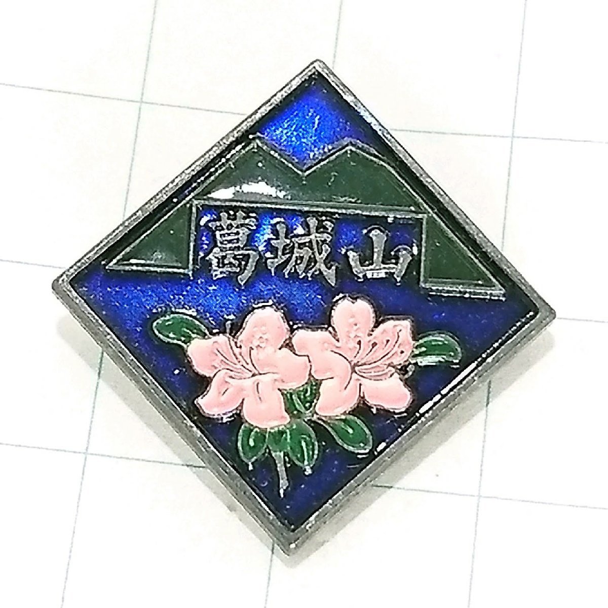 送料無料)葛城山 ご当地 観光地 登山 山登り 旅行 記念 山バッジ ピンバッジ PINS ピンズ A17199_画像1