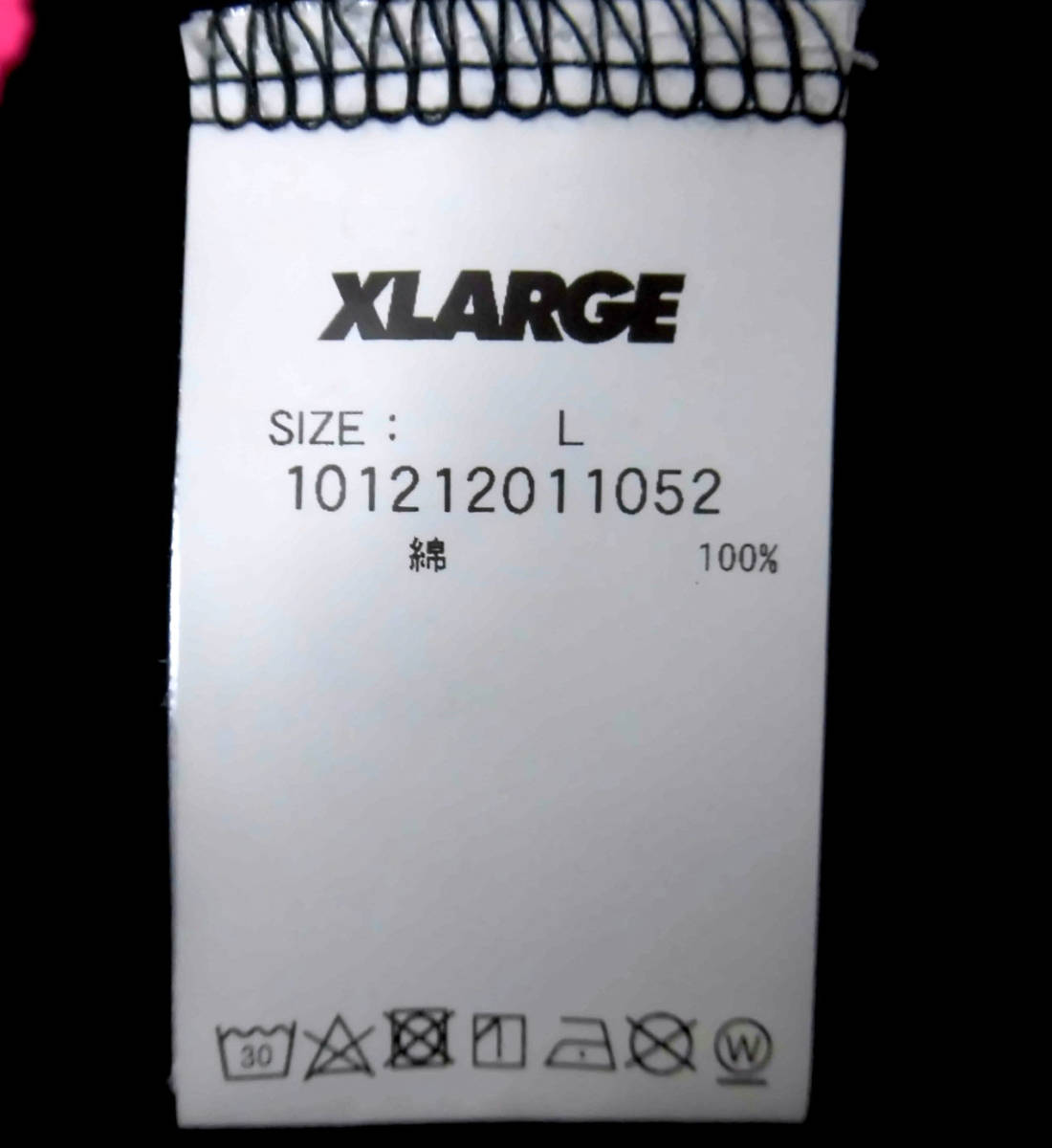◆美品 XLARGE エクストララージ S/S LIPS TEE ガールロゴ Tシャツ Lサイズ 黒_画像5