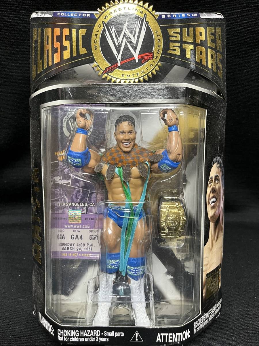 JAKKS：WWE Classic Superstars Series 10 ロッキー・メイビア＜ドウェイン・ジョンソン＞ w/ベルト （未開封品）_画像1