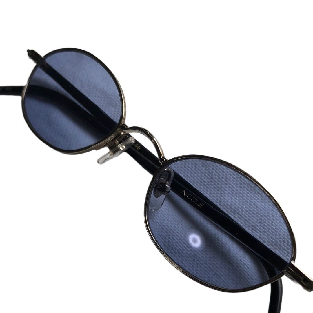 NICOLE サングラス ブルー 45-20-145 ビンテージ ニコル 日本製 80s 90s vintage Sunglasses Matsuda_画像2